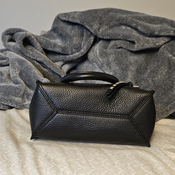 Small Pebbled Michael Kors Black Satchel - Picture 7 of 12